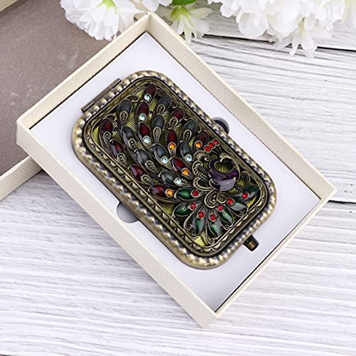 Beaupretty Double-Sided Foldable Makeup Mirror - Compact Vanity & Travel Mirror for Women