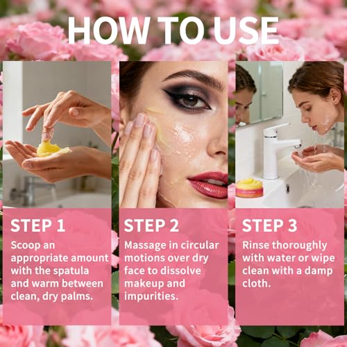 Dewyhour Rose Waterproof Makeup Remover Balm – Gentle Cleansing for Stubborn & Sensitive Skin