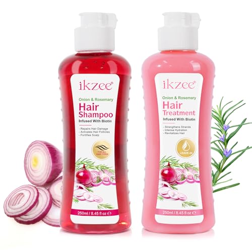 Onion Biotin & Rosemary Shampoo Set for Thinning Hair