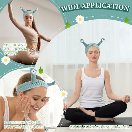 Molain Flannel Skincare Headband for Washing Face - 10 Pack, Multicolor