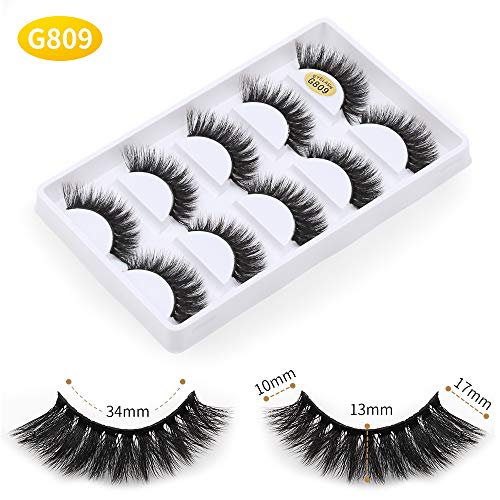 Vayator G809 3D Mink Lashes - 10 Pairs Natural Dramatic Volume