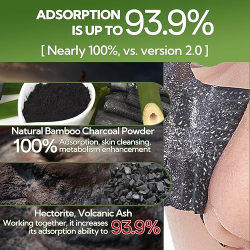 LANBENA Bamboo Charcoal Blackhead Remover Mask - 60pcs