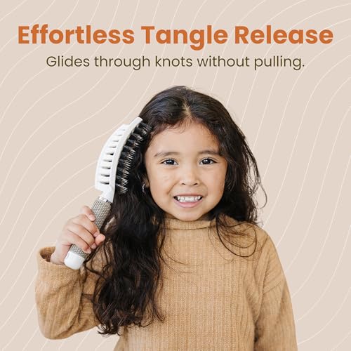 Tangles B. Gone Detangling Hair Brush - Gentle Knot Remover for All Hair