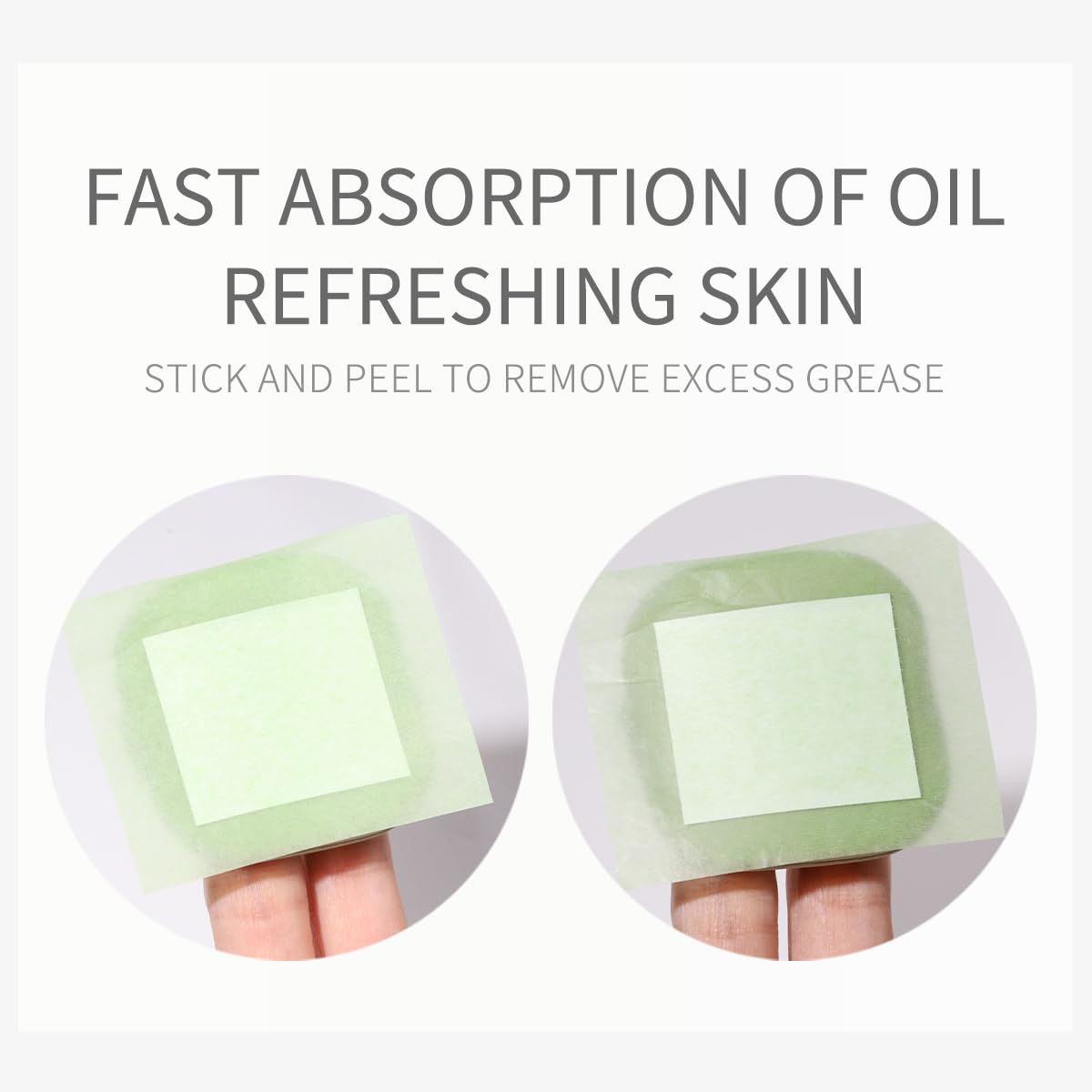 300 Sheets Oil Blotting Sheets for Face - Natural Wood Pulp, Mirror Kit