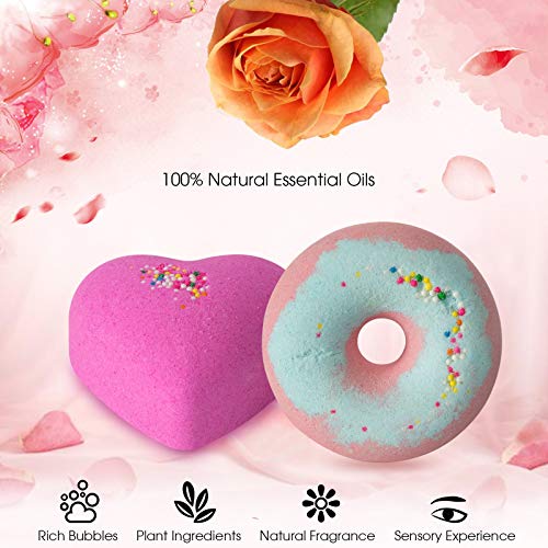 comfso Bath Bombs Gift Set for Kids - 10 Natural Scented Bombs