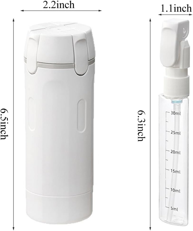 Travel Toiletry Bottles Set - 4-in-1 Leak-Proof Dispenser Containers | 30ML Refillable Organizers for Shampoo, Lotion, Soap