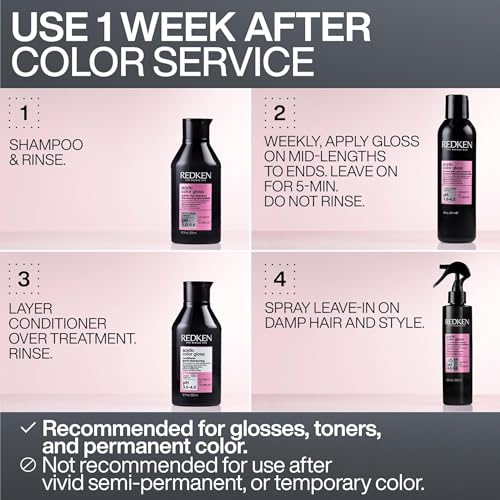 Redken Acidic Color Gloss Leave-In Treatment Spray for Color-Treated Hair