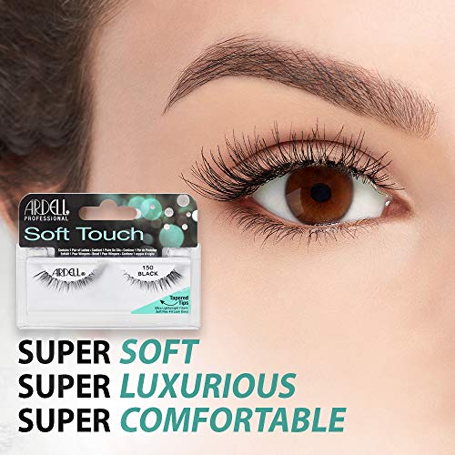 Ardell Soft Touch 150 False Eyelashes - Lightweight Natural Strip Lashes, 4 Pack