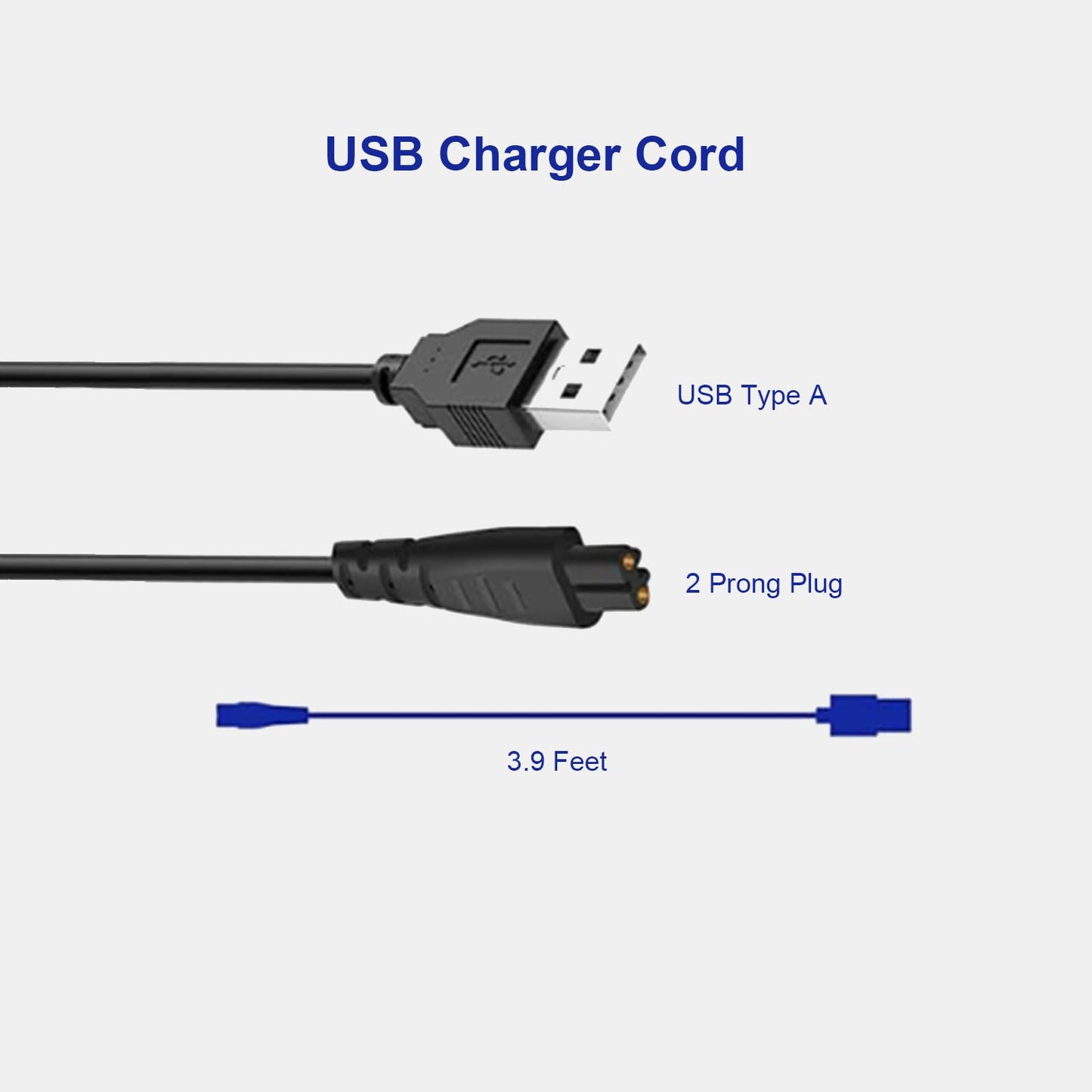 YBSCJHGR Charging Cord Compatible with Remington Shaver 5V USB Cable Power Cord for Remington XR7000 HC4250 Charger Cord