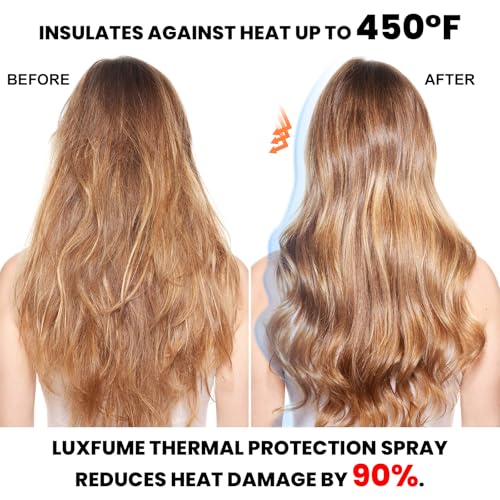 Luxfume Heat Protection Spray for Hair - Smooths & Hydrates