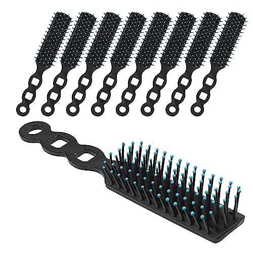 60 pcs Black Disposable Hair Brushes for Curly Hair Styling