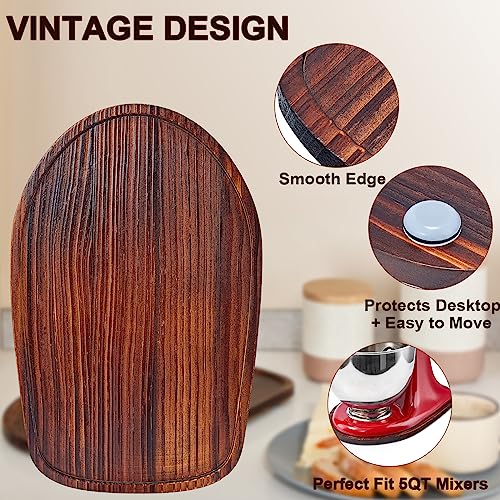 HouseJoy Wooden Stand Mixer Mat for KitchenAid 4.5-5Qt