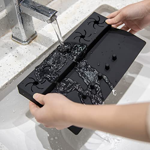 Beautyflier Soft Silicone Nail Polish Bottle Holder - Black Organizer