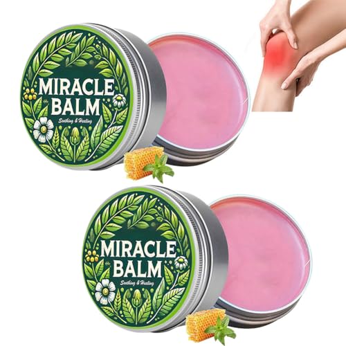 Wenrny Natural Miracle Balm 2-Pack for Swollen Legs & Body, Soothing Joint Relief