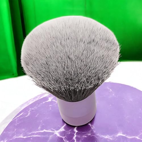 BevyGold Violet Large Kabuki Powder Brush - Ultra-Soft Face & Body Makeup Tool