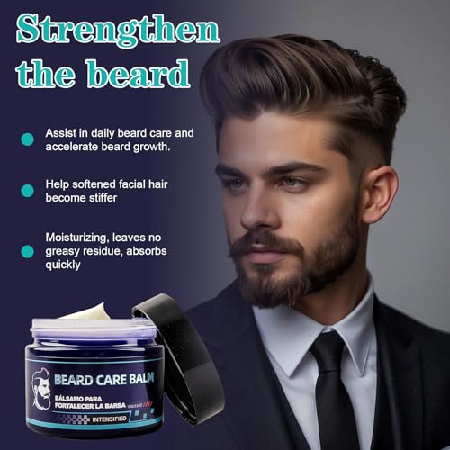 Beard Thickening Balm with Biotin & Caffeine - 3.5 oz