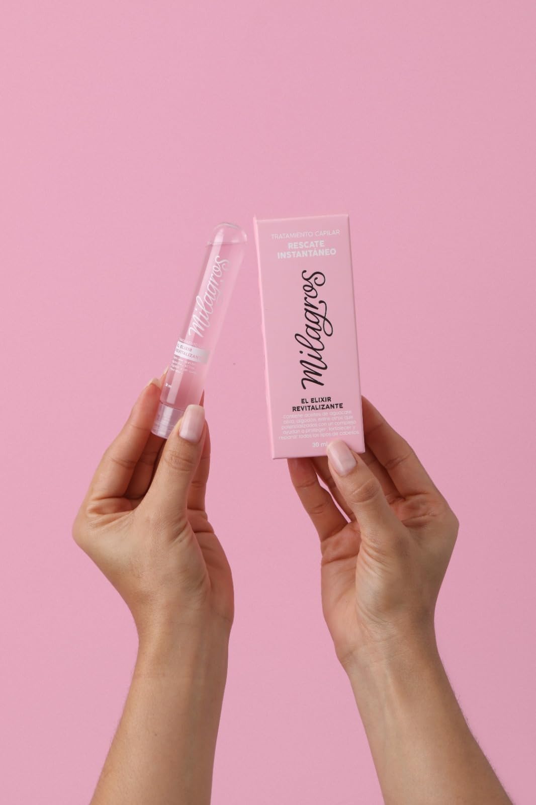 Milagros Tratamiento Biorepolarizador & Elixir Revitalizante Rescate Instantaneo | Tratamiento Colombiano de para cabellos muy danados