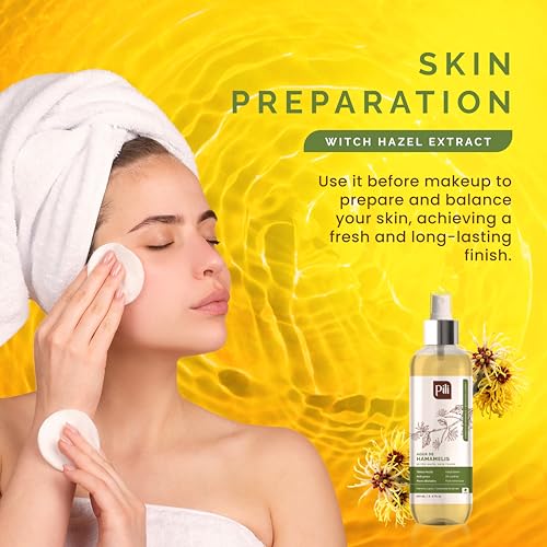 Pili Natural Witch Hazel Facial Toner - Oil Control & Pore Minimizer 8.4oz