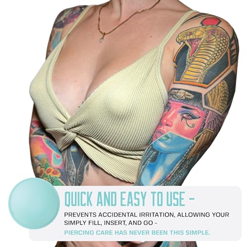 Nipple Piercing Aftercare Soaker Set - Hands-Free Silicone Cups