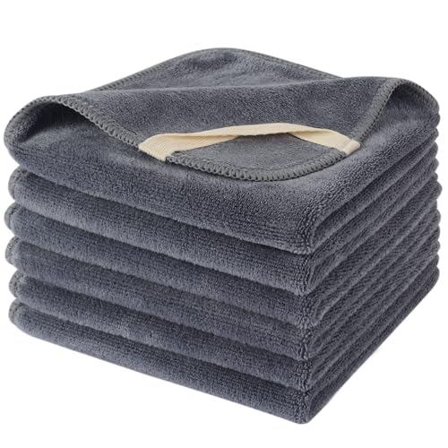 Reusable Microfiber Facial Cloths - Soft Makeup Remover, 6 Pack
