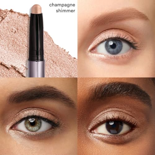 Julep Eyeshadow 101 Cream-to-Powder Waterproof Eyeshadow Stick ? Champagne Shimmer ? Long-Lasting, Buildable, Crease-Proof, Cruelty Free, Shimmer Finish with Built-In Smudger
