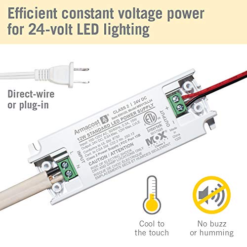 Armacost Lighting 12W 24V LED Power Supply with Detachable Cord