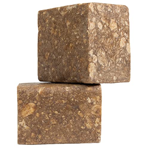 Shea Farms African Black Soap 8oz Bar - Deep Cleansing for Acne & Eczema