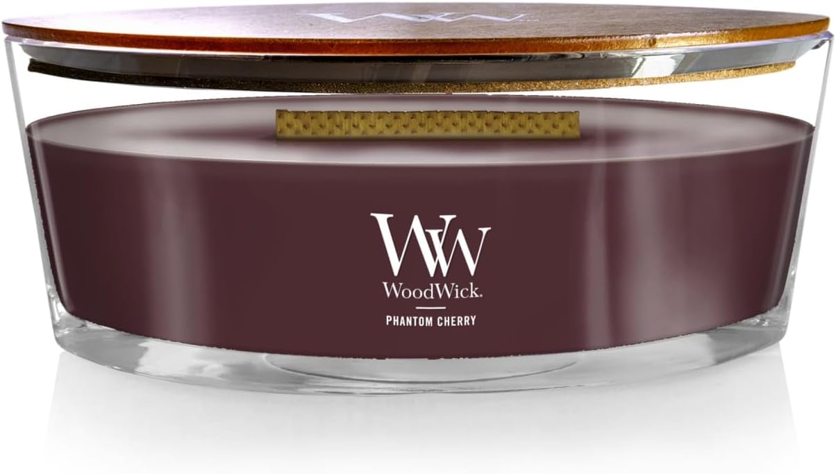 WoodWick Medium Hourglass Candle - White Tea & Jasmine Scent | 9.7oz, Crackling Burn, Perfect for Gifting (Pack of 4)