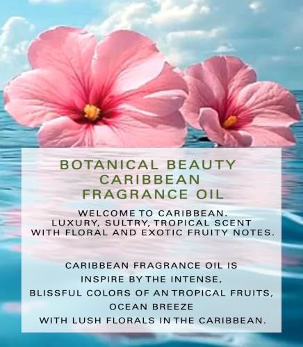 Botanical Beauty Caribbean Fragrance Oil Roll-On 0.33 Fl Oz - Tropical Floral & Fruity Scent