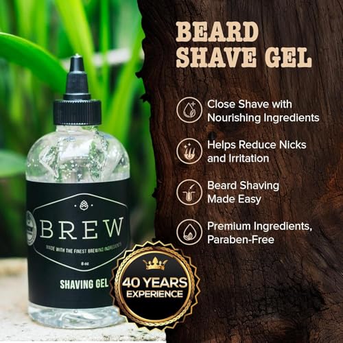 Beard Shave Gel – Clear, Nutrient-Rich Formula for Smooth Shaves