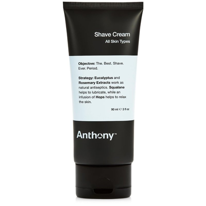 Anthony Shaving Cream Mens Sensitive Skin: Squalane, Eucalyptus, Spearmint and Rosemary Extracts, Help Soothe, Refresh, Cool, and Condition Your Skin for Shave 3 Fl Oz