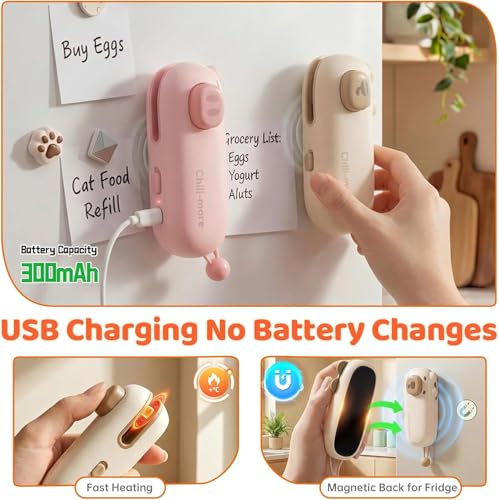 Mini Rechargeable Bag Sealer with Magnet for Food Freshness