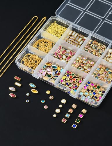 OPMADM Set of 1 Bangle Nail Charms & Gems for Nails - Luxury 3D Nail Art