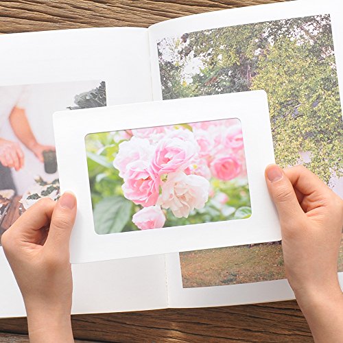 4x6 Inch White Paper Photo Frames - 20 Pack for Easy Display