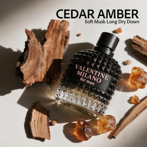 A CENTER Valentine Milano Eau de Parfum for Men 3.4 Fl Oz