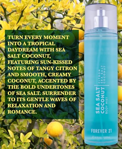Forever 21 Sea Salt Coconut Body Mist - Refreshing 8 fl oz Spray