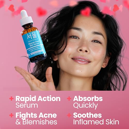 SeoulCeuticals Korean Acne Serum with Natural Salicylic Acid - 1oz