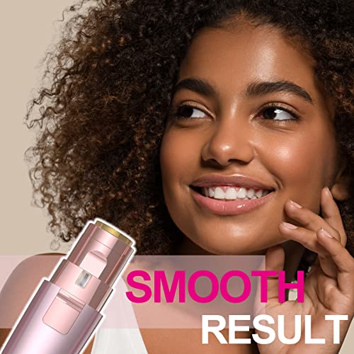 JNATER 2-in-1 Rechargeable Eyebrow Trimmer & Facial Hair Remover with LED