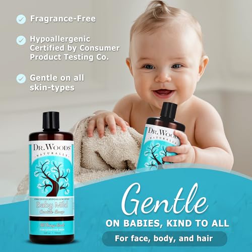 Dr. Woods Unscented Baby Mild Liquid Castile Soap - 32 Oz