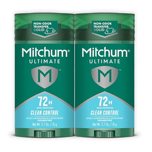 Mitchum 72H Odor Protection Antiperspirant Deodorant - Clean Control, 2 Pack