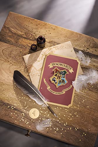 Papyrus Harry Potter Hogwarts Blank Greeting Card with Embroidered Patch