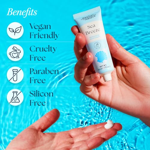 Ocean Escape Vegan Bath Gift Set with Body Scrub, Soap & Salts