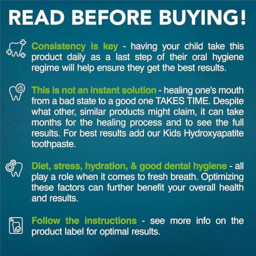 Kids Oral Probiotics for Bad Breath & Cavity Prevention - 30 Chewable Tablets, Strawberry Vanilla
