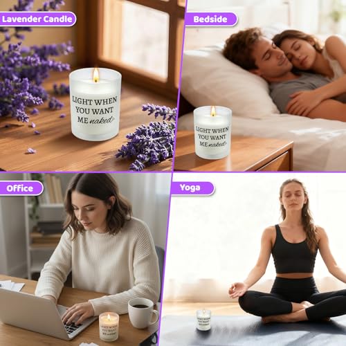 Lavender Aromatherapy Candle - Romantic Gift for Him