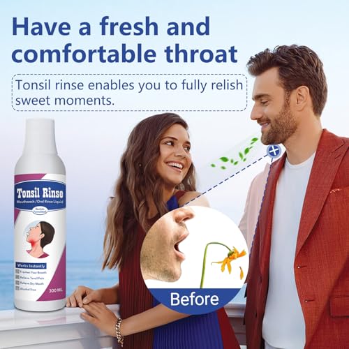Tonsil Stone Remover Mouthwash - Alcohol-Free Oral Rinse, 300ml