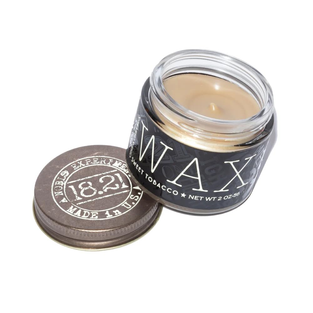 18.21 Man | Hair Styling Wax - Original Sweet Tobacco Scent, 2oz, Low Shine Finish