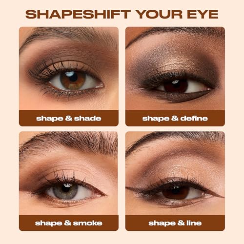 Urban Decay Naked Shaped Multi-Use Eyeshadow Palette - Neutral Eye & Face Palette, 14 Crease & Transfer-Resistant Shades, Up to 16HR Wear, Sculpting Creams, Defining Powders, Shimmer Highlighters