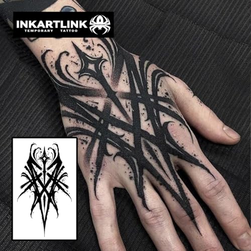 INKARTLINK Tribal Totem Temporary Tattoos - Realistic, Waterproof (Variation: Tribal Totem)