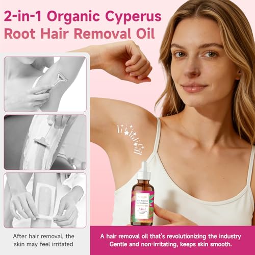 Cyperus Rotundus Oil Serum for Hair Removal & Skin Soothing – Natural 3-in-1 Treatment