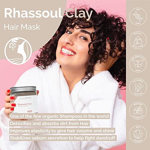 Rhassoul Clay - Natural Detox Clay for Skin & Hair, 150g
